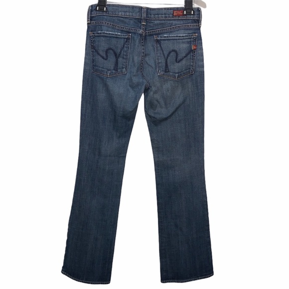 CITIZENS OF HUMANITY Kelly #001 Lightly Distressed Bootcut Stretch Jeans SZ 27 - Picture 3 of 13